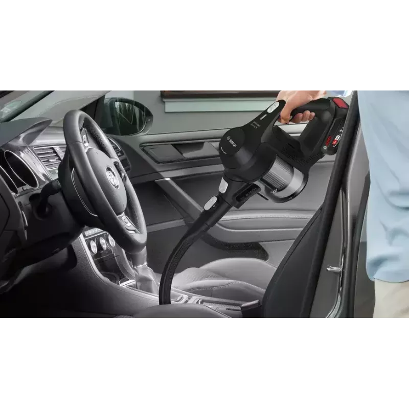 Bosch Serie 6 BBS611BSC bezvadu slotas putekļsūcējs 2-in-1, 18V, 2.5 Ah, melns