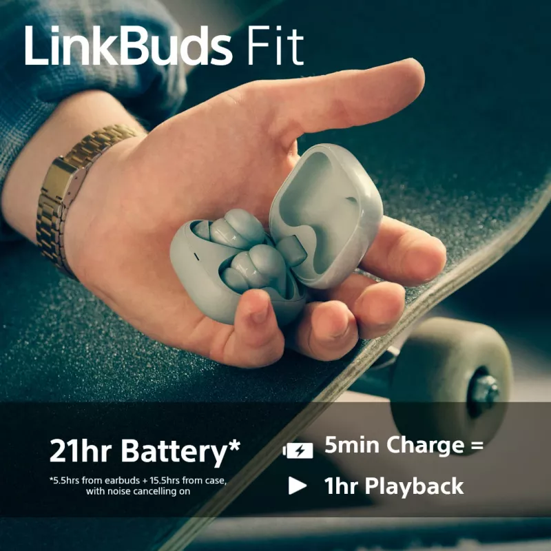 Sony LinkBuds Fit WFLS910NG austiņas Bezvadu Iekšauss Mūzikai/Ikdienai Zaļa