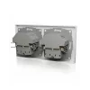 ICY BOX IB-MPS4200W-PD kontaktligzda F tips + USB A + USB C balta
