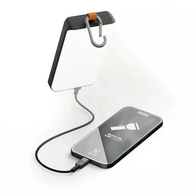 Power bank Xtorm XG2S101 — 10000 mAh LiPo, 30 W, USB-C + USB-A, Pelēks/Melns/Orangžs