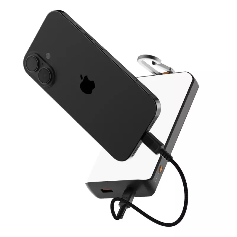 Power bank Xtorm XG2S101 — 10000 mAh LiPo, 30 W, USB-C + USB-A, Pelēks/Melns/Orangžs