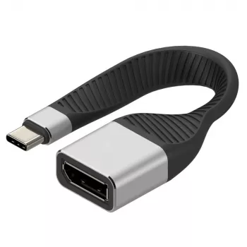 Techly ICOC-USBC-DP12 video kabeļa adapteris 0.131 m USB Type-C uz DisplayPort Melns
