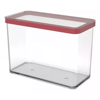 Pārtikas trauks rotho LOFT 2.1 L taisnstūrveida caurspīdīgs 100×200×142 mm, tehnopolimērs