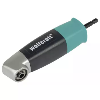 Leņķa pārnesums skrūvgriežam Wolfcraft 4688000, sešstūra kāts 6.35 mm, maks. griezes moments 13 N·m, 400 RPM, melns
