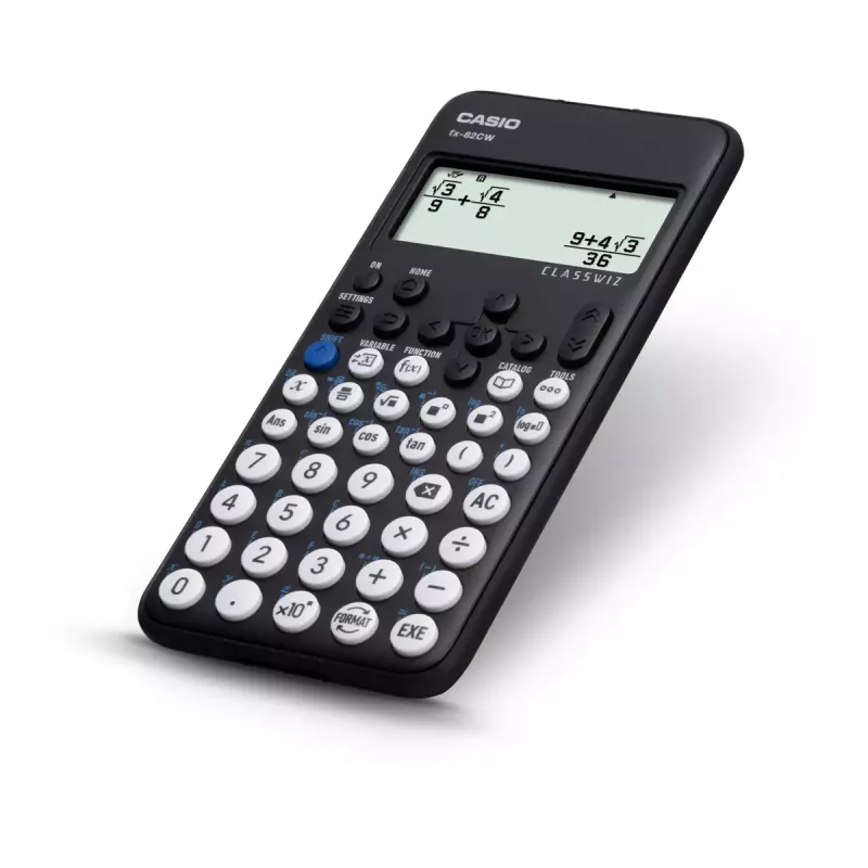 Zinātniskais kalkulators CASIO ClassWiz FX-82CW — 252 funkcijas, 2 rindu displejs, 12 cipari, 48 taustiņi, AAA baterija