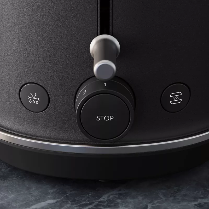 Toasteris Electrolux E7T1-6BP 2 šķēles 980 W Melns