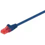 Goobay CAT 6 Patch kabelis U/UTP zils 0,5 m RJ-45