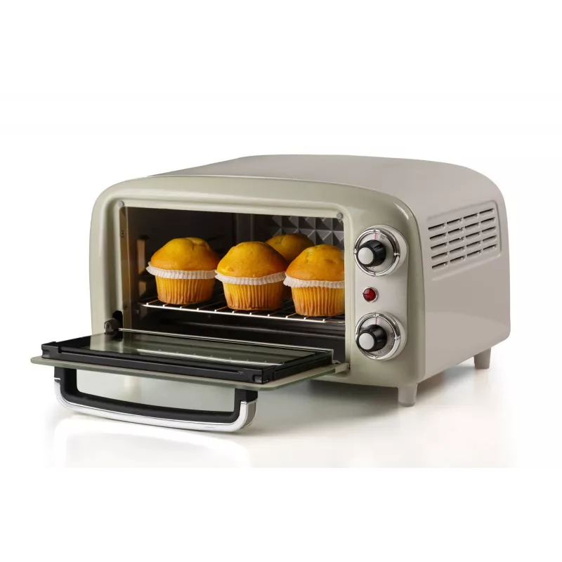 Ariete 3919 Elektriskā cepeškrāsns Vintage, 800W, 10L, dubultstikls, retro, bēša