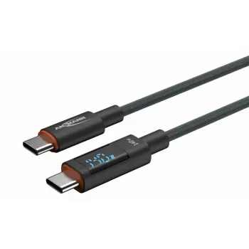 USB kabelis Ansmann 1700-0176 USB 2.0 1,2m USB-C antracīts