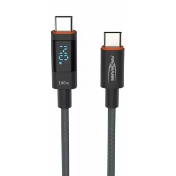 USB kabelis Ansmann 1700-0176 USB 2.0 1,2m USB-C antracīts