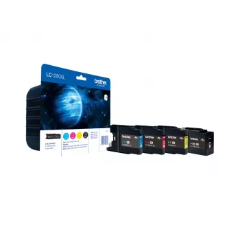 Brother LC1280XLVALBPDR tintas kasetne 4 gab. Oriģināla Augstas (XL) ražības Melna, Ciāna, Fuksīna, Dzeltena