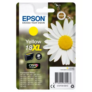 Kasetne Epson 18XL Dzeltena 450 lapas