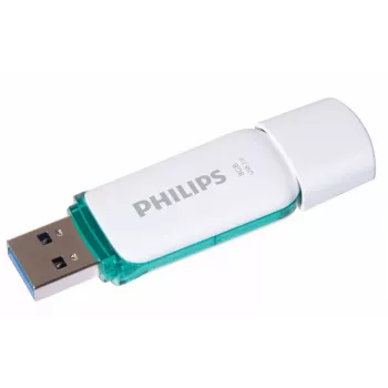 Philips FM08FD75B USB zibatmiņa 8 GB USB Type-A 3.2 Gen 1 Tirkīza, Balta