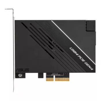 ASUS USB4 PCIe Gen4 karte ar diviem USB4 (USB-C) portiem un DisplayPort 1.4 atbalstu