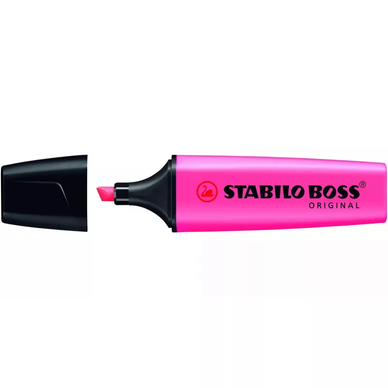 Marķieris STABILO BOSS ORIGINAL ar slīpu galu, rozā