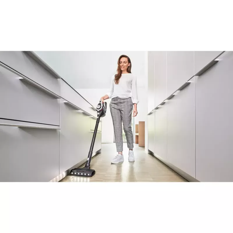 Bosch Serie 8 BBS8214 2-in-1 bezvadu slotas putekļsūcējs, 18V, 4Ah, balts