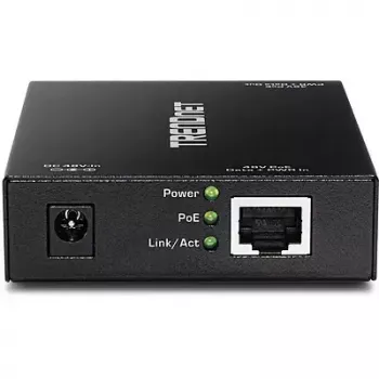 Trendnet TPE-E100 Gigabit PoE+ atkārtotājs melns
