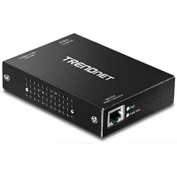 Trendnet TPE-E100 Gigabit PoE+ atkārtotājs melns