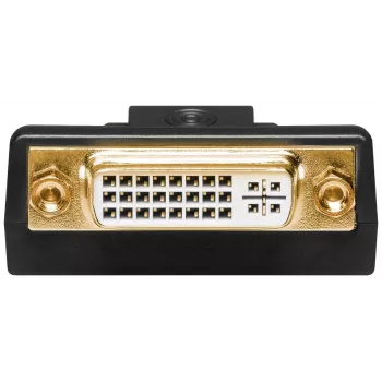 Goobay DisplayPort/DVI-D adapteris 1.1 ar zeltītiem kontaktiem, melns