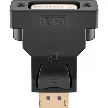 Goobay DisplayPort/DVI-D adapteris 1.1 ar zeltītiem kontaktiem, melns