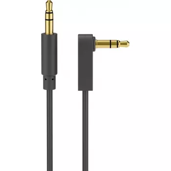 Audio kabelis Goobay 67782 0.5m 3.5mm vīriešu-vīriešu melns