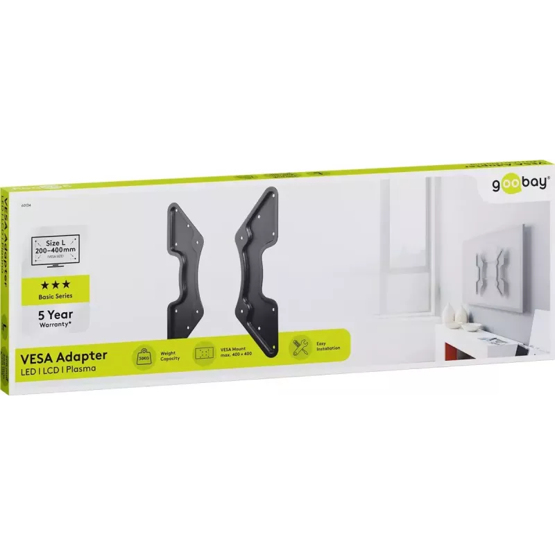 VESA adapteris TV sienas stiprinājumam Goobay 60134