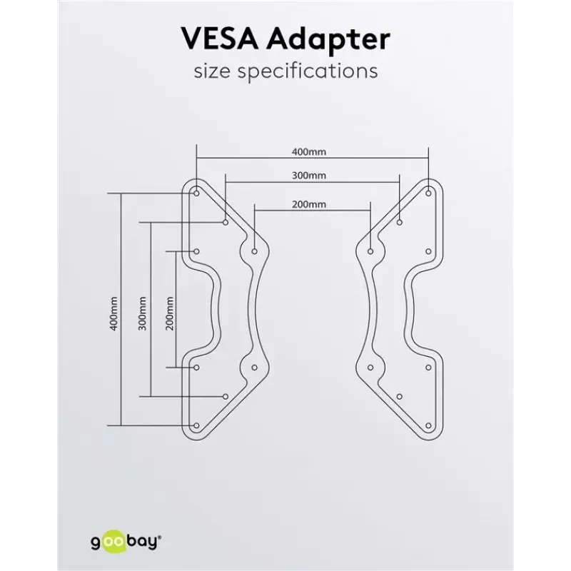 VESA adapteris TV sienas stiprinājumam Goobay 60134