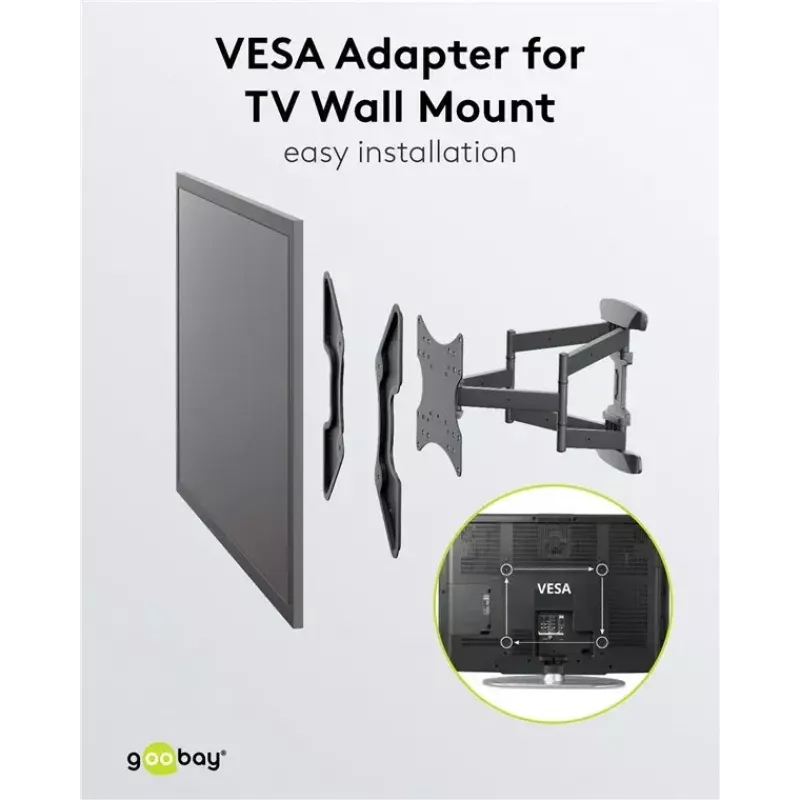 VESA adapteris TV sienas stiprinājumam Goobay 60134