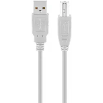 Goobay USB 2.0 Hi-Speed kabelis pelēks 5 m USB A uz USB B 0.48 Gbit/s