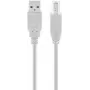 Goobay USB 2.0 Hi-Speed kabelis pelēks 5 m USB A uz USB B 0.48 Gbit/s