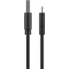 Goobay Micro-USB ātrās uzlādes un sinhronizācijas kabelis 1 m USB 2.0 Melns