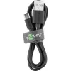 Goobay Micro-USB ātrās uzlādes un sinhronizācijas kabelis 1 m USB 2.0 Melns