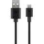 Goobay Micro-USB ātrās uzlādes un sinhronizācijas kabelis 1 m USB 2.0 Melns
