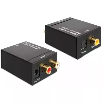 Audio pārveidotājs DeLOCK 62444 Melns