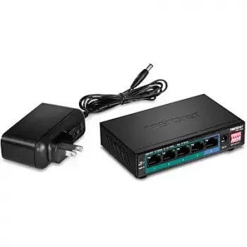 Nepārvaldāms slēdzis Trendnet TPE-LG50, 5x Gigabit PoE