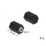 Starplikas M2.5 sešstūra iekšējā vītne 10 mm melna 4 gab. DeLOCK 60243