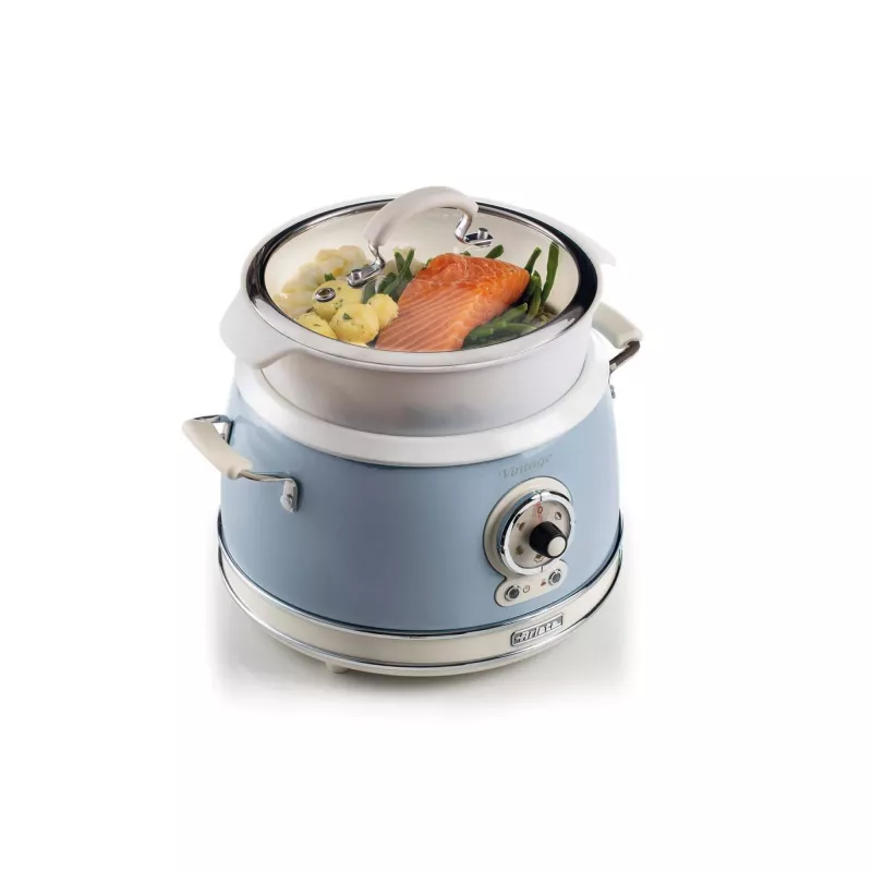 Ariete Vintage 2904 rīsu vārītājs / lēnās gatavošanas katls, 3,5 l, 700 W, zils