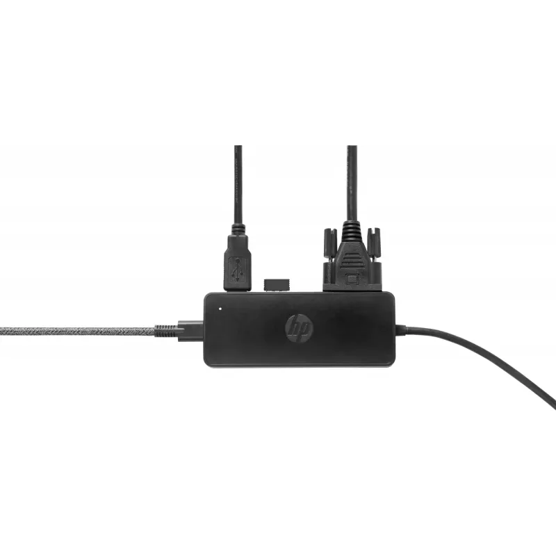 HP USB-C Travel Hub G2, vadu, USB 3.2 Gen 1 (3.1 Gen 1) Type-C, melns, Ķīna, Windows 10, 107 mm