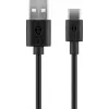 Lādētāja komplekts Goobay USB-C 5W ar kabeli 1m Melns