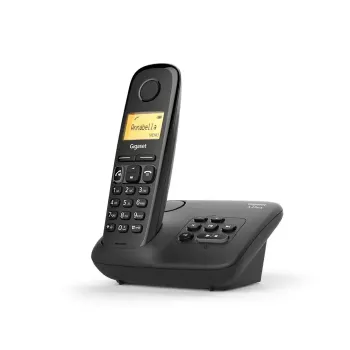 Gigaset A270A analogais/DECT bezvadu telefons ar atbildētāju, melns