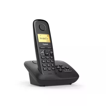 Gigaset A270A analogais/DECT bezvadu telefons ar atbildētāju, melns
