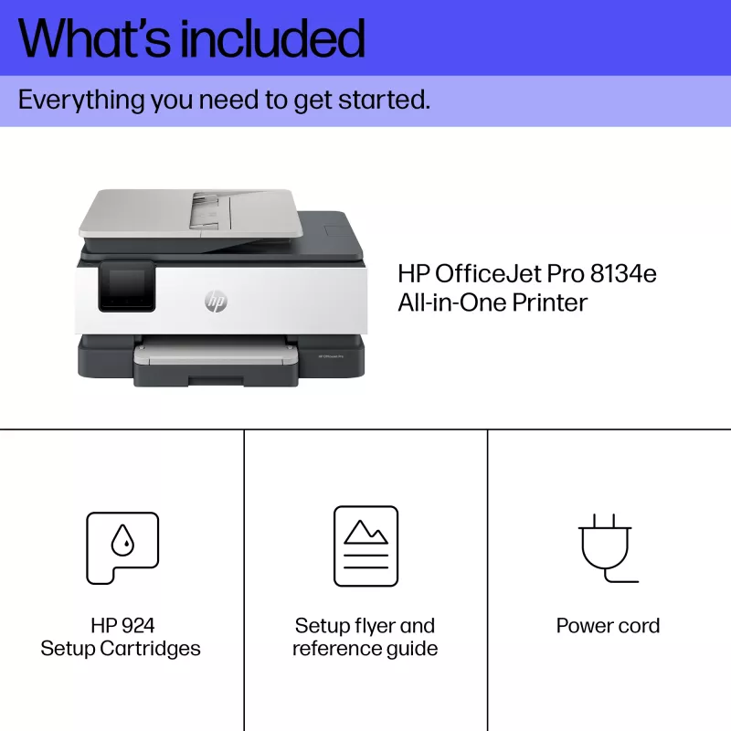 HP OfficeJet Pro 8134e Bezvadu Daudzfunkciju Krāsu Printeris, Instant Ink, Divpusējā Drukāšana