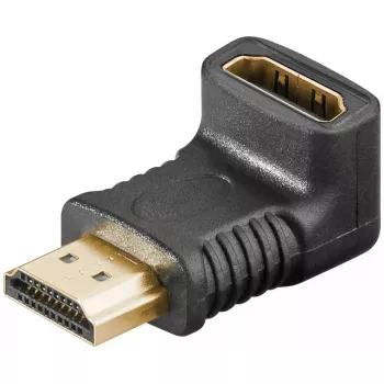 HDMI Adapteris ar taisnleņķa savienotāju Goobay 65749 Melns