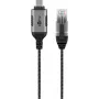 Kabeļa dzimuma pārveidotājs Goobay 74407 USB 3.1 A tipa RJ45 10m Melns Sudrabs