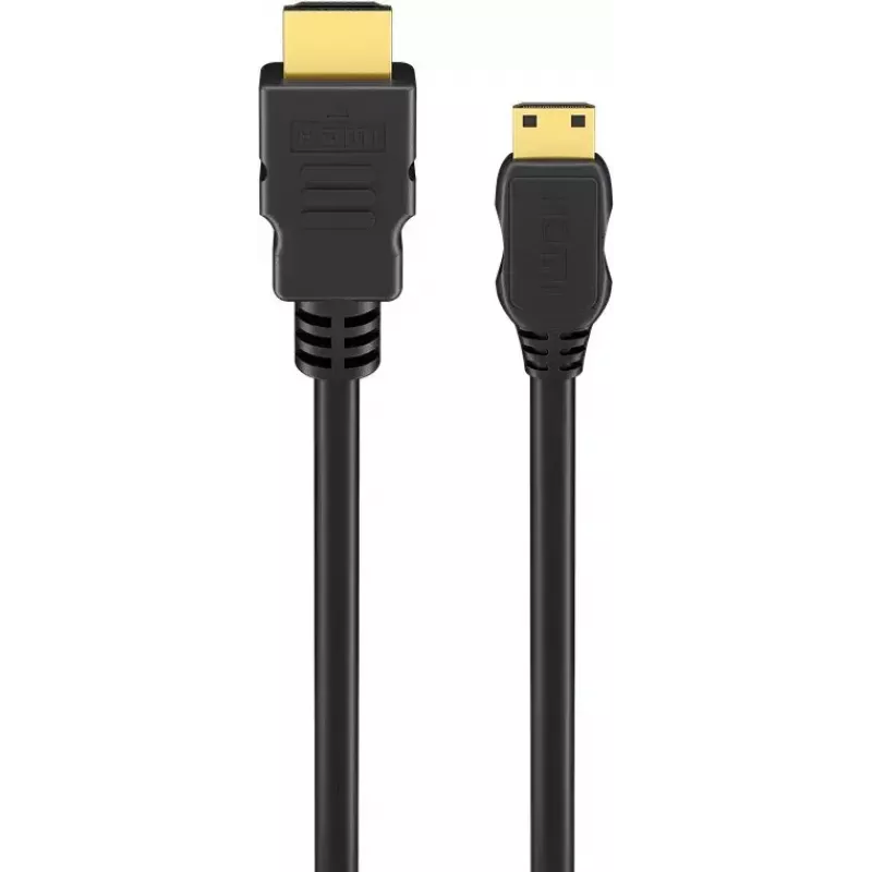 Goobay HDMI kabelis 3m Type A Type C 48 Gbit/s Melns