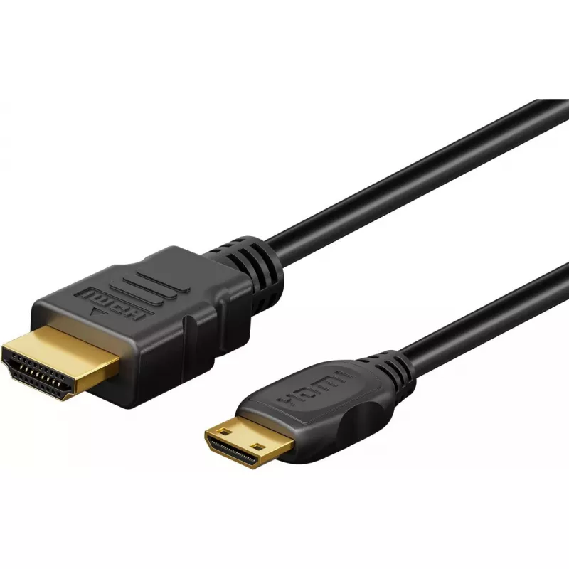 Goobay HDMI kabelis 3m Type A Type C 48 Gbit/s Melns