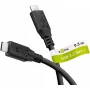 USB kabelis Goobay 74698 USB 3.2 Gen 1 0,5 m USB C melns
