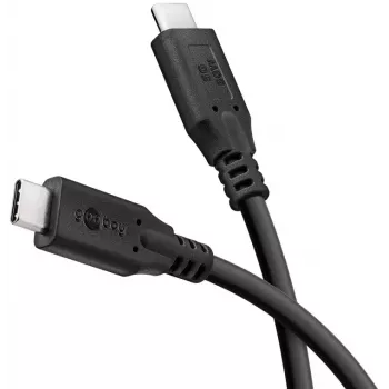 Goobay USB kabelis 74728 USB 3.2 Gen 1 2m USB C Melns