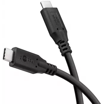 USB kabelis Goobay 74204 USB 3.2 Gen 1 0,5m USB C Melns