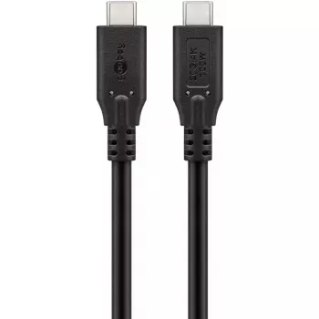 USB kabelis Goobay 74196 USB4 Gen 2x2 1,5m USB-C melns